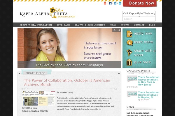 kappaalphathetafoundation.org site used Kappa