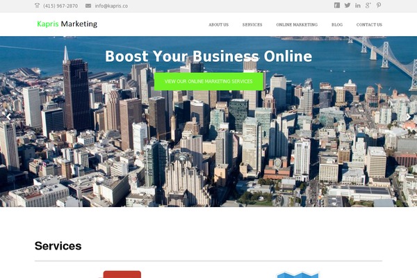 Capital theme site design template sample