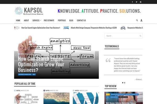 Curated theme site design template sample