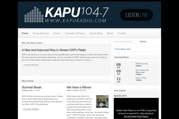 WP-Clear theme site design template sample