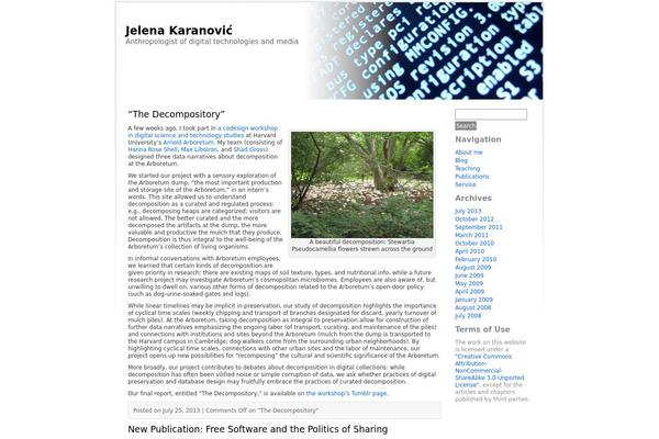karanovic.org site used Birdie