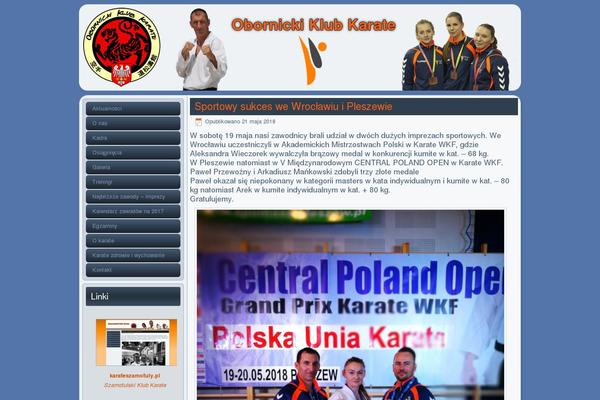karate-oborniki.pl site used Okk17