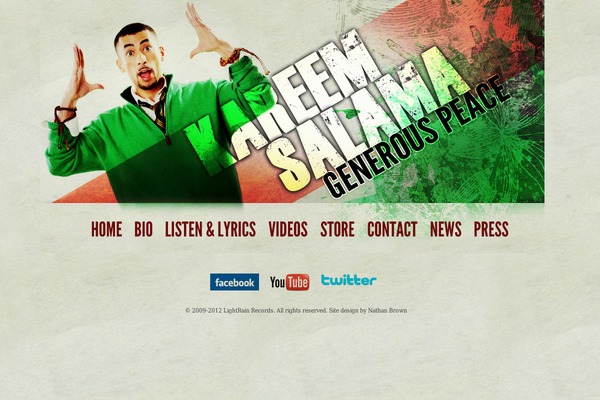 Default theme site design template sample