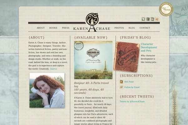 karenachase.com site used Karen