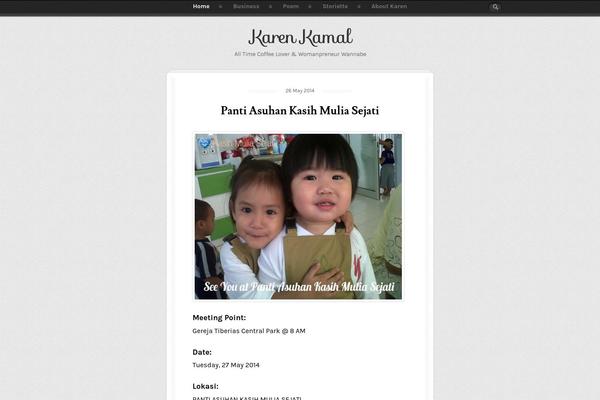 Karen theme site design template sample
