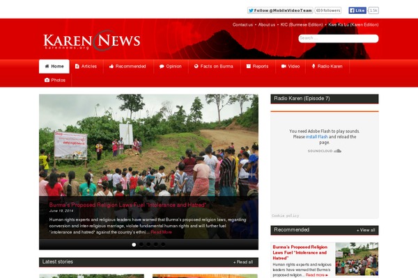Site using SlideDeck 3 Lite Responsive Content Slider plugin