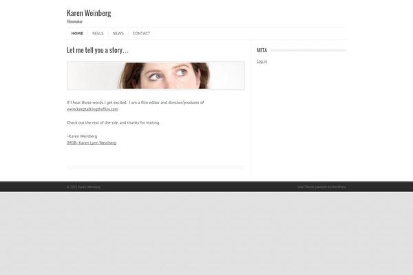 Leaf theme site design template sample