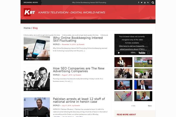 Site using Stock Ticker plugin