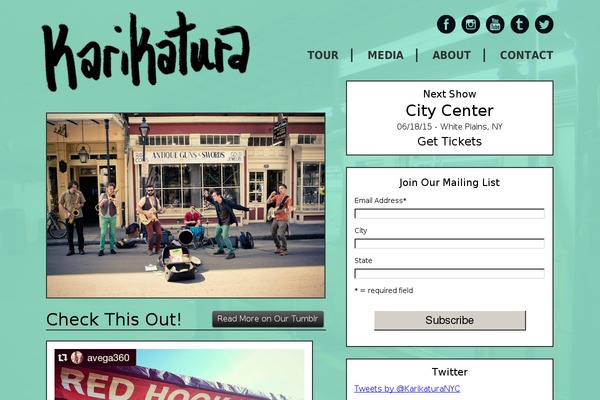 Site using GigPress plugin