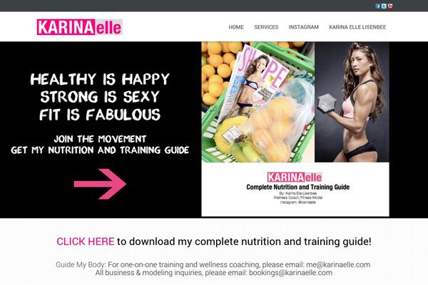One Page theme site design template sample