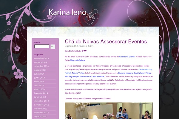Karina theme site design template sample
