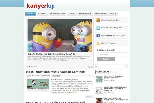 Snips theme site design template sample