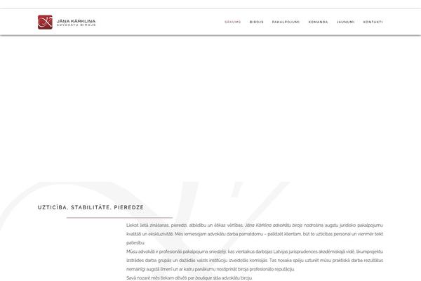 karklins.lv site used Advokatu-birojs