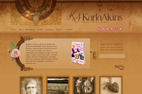 Evolution theme site design template sample