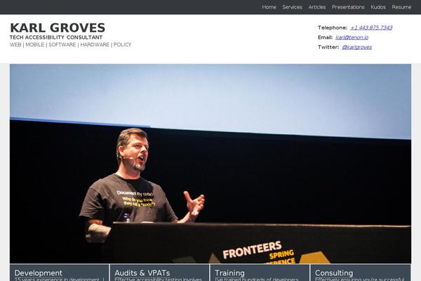 Author theme site design template sample
