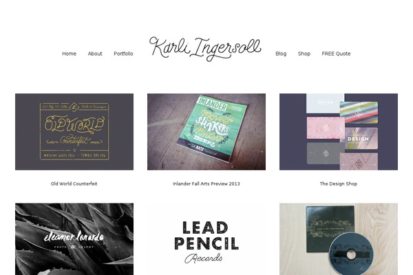 karliingersoll.com site used Centreal-master