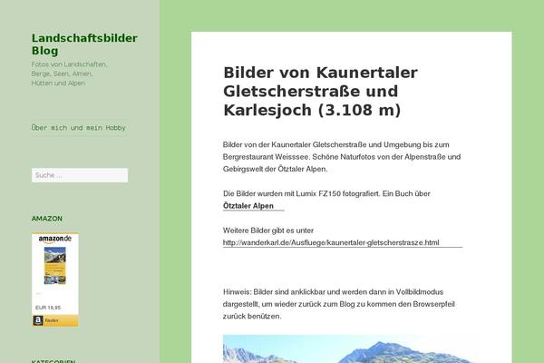 Twenty Fifteen theme site design template sample