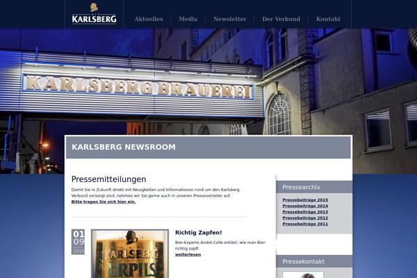 Newsroom theme site design template sample