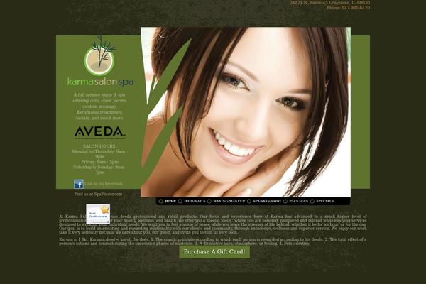 Karma theme site design template sample