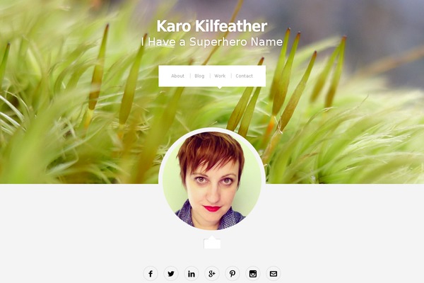 Organic_profile theme site design template sample