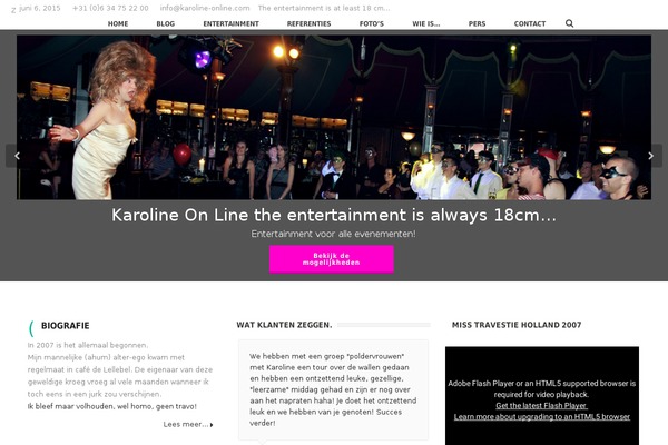 Jupiter theme site design template sample