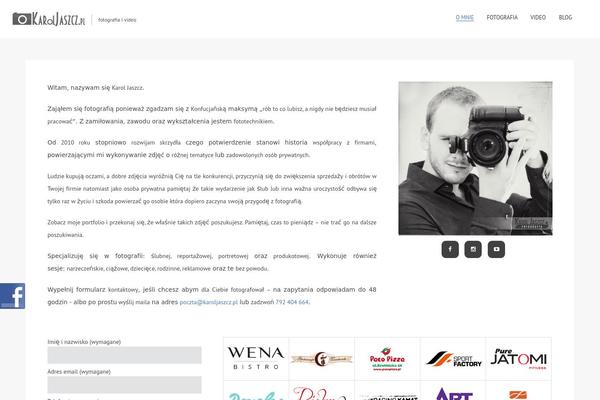 Oyster theme site design template sample