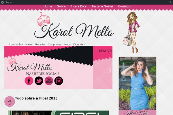 Blog theme site design template sample