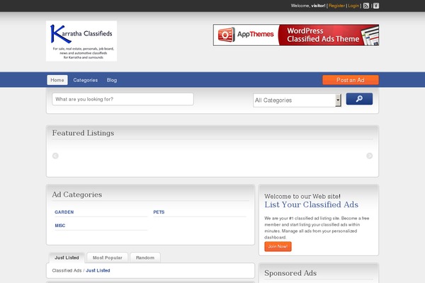 ClassiPress theme site design template sample