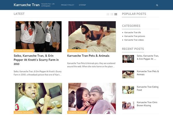 WordX theme site design template sample