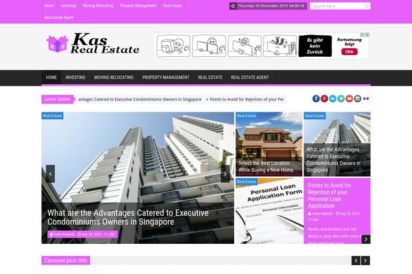 SaladMag theme site design template sample