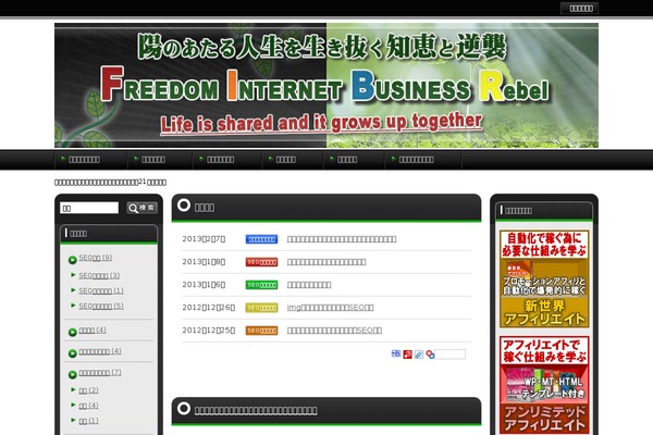 Site using WordPress Content Slide plugin