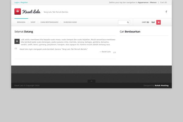 Webmarket theme site design template sample