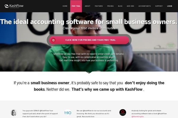 kashflow.com site used Kashflow-2013