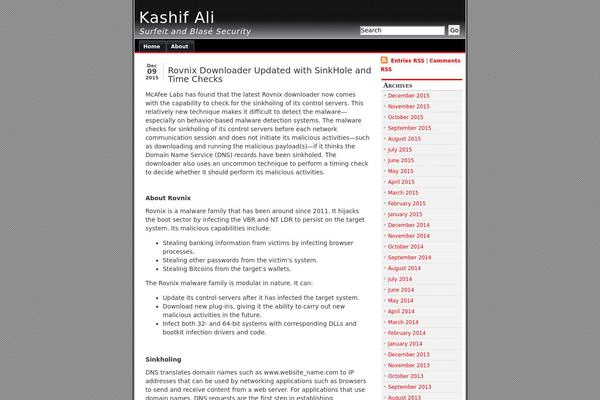 alibi theme site design template sample