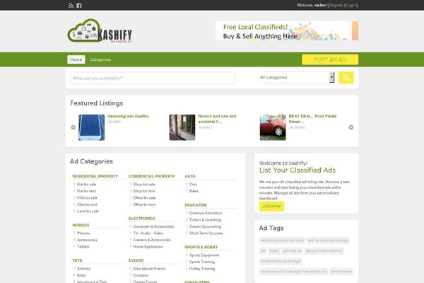 ClassiPress theme site design template sample