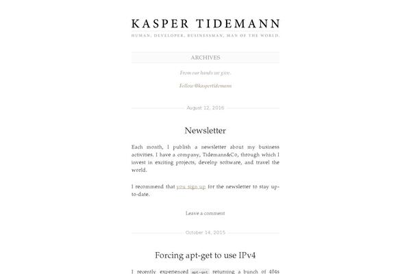 Manifest 1.1 theme site design template sample