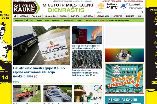 Tribune theme site design template sample