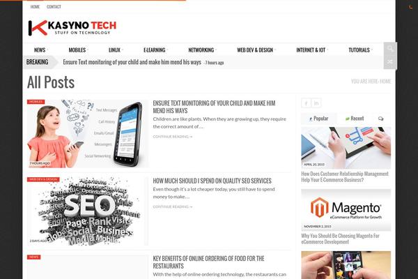 NewsCore theme site design template sample
