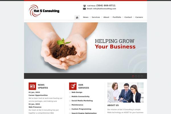 Kat theme site design template sample