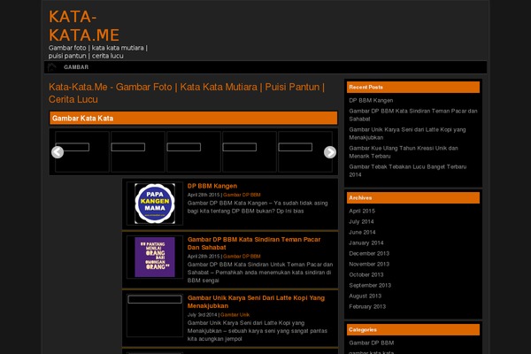 kata-kata.me site used Newswp
