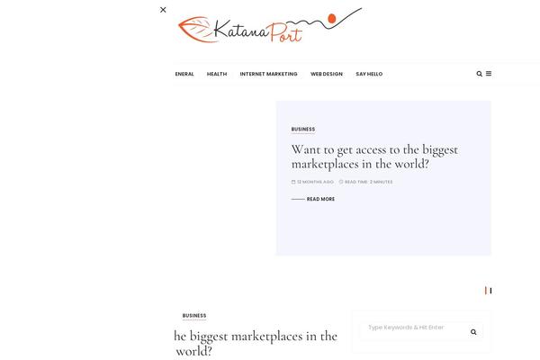 GuCherry Blog theme site design template sample