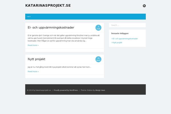 The Box theme site design template sample