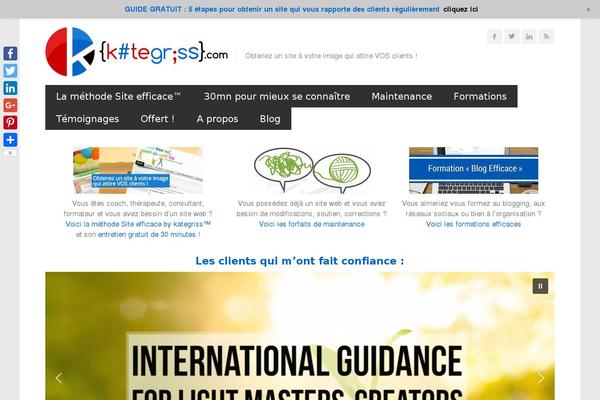 kategriss.com site used Divi Child