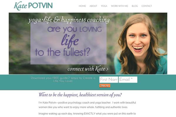 katepotvin.com site used Divi-super-child