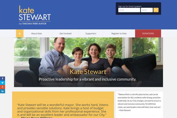 Candidate theme site design template sample