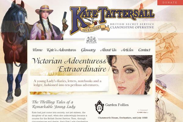 Kate theme site design template sample
