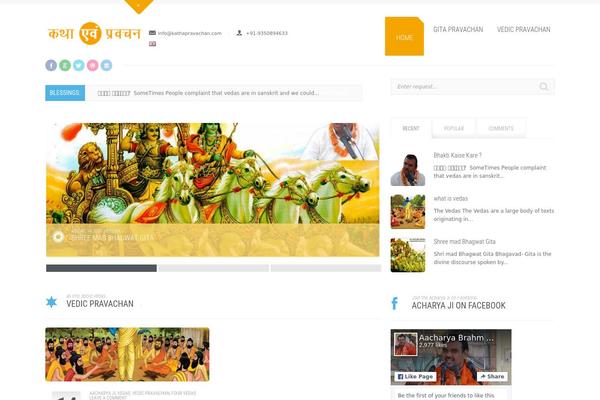 Maestro theme site design template sample