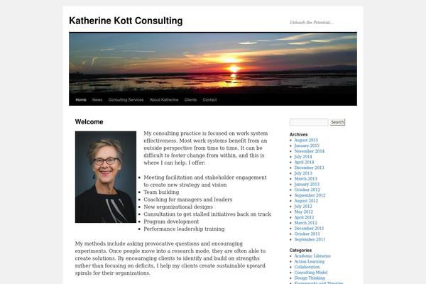 Twenty Ten theme site design template sample