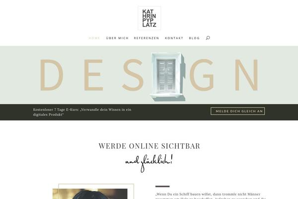 Divi Child theme site design template sample