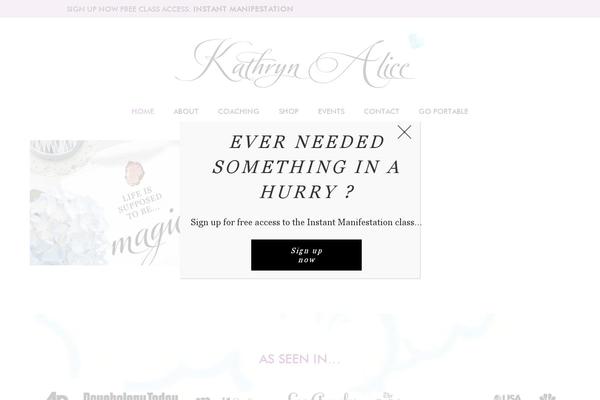 Kathryn theme site design template sample